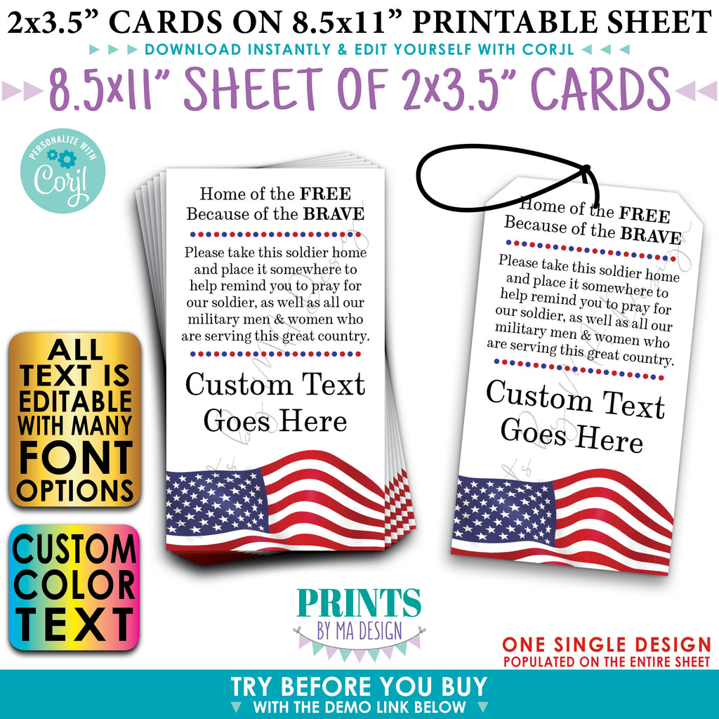 please-pray-for-our-soldier-tags-cards-us-military-boot-camp-send-off-printsbymadesign for Free Printable Cards For Military Please Pray for Our Soldier Tags/Cards, US Military Boot Camp Send-off – PRINTSbyMAdesign for Free Printable Cards For Military