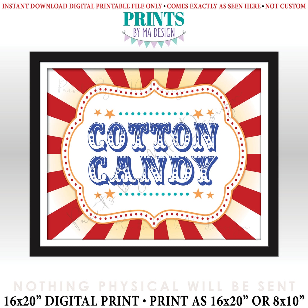 Printable Carnival Signs 20 Pack Of Circus Carnival Signs Full