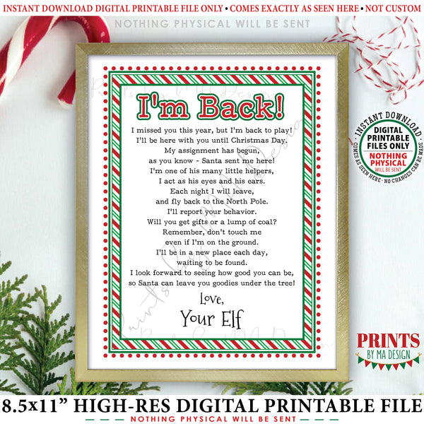 Welcome Back Letter to Kids from their Christmas Elves, We're Back Elf – PRINTSbyMAdesign welcome-back-letter-to-kids-from-their-christmas-elves-we-re-back-elf-printsbymadesign