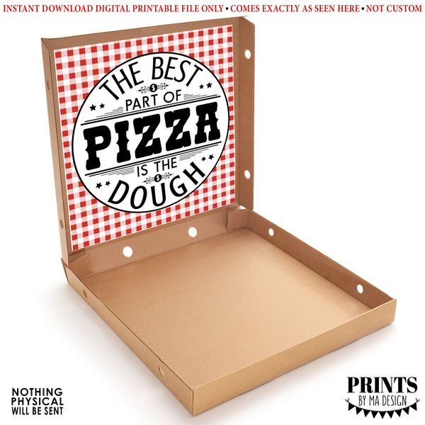 Pizza Box Graduation Gift, The Best Part of Pizza is the Dough, Monetary Present, Grad Gift Idea, PRINTABLE 8.5x11" Digital File, Instant Download Digital Printable File
