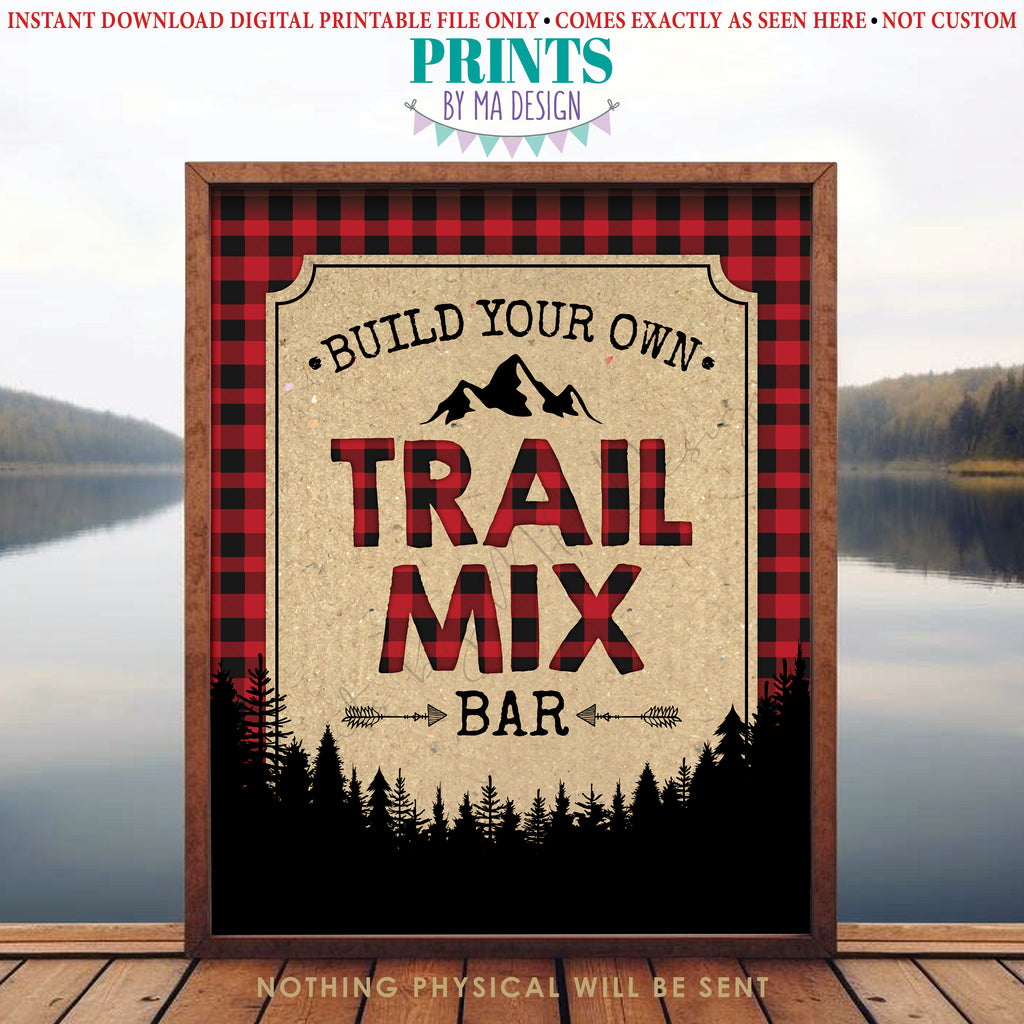 Trail Mix Bar Sign, Build Your Own Trail Mix Lumberjack Style Sign, Re – PRINTSbyMAdesign trail-mix-bar-sign-build-your-own-trail-mix-lumberjack-style-sign-re-printsbymadesign